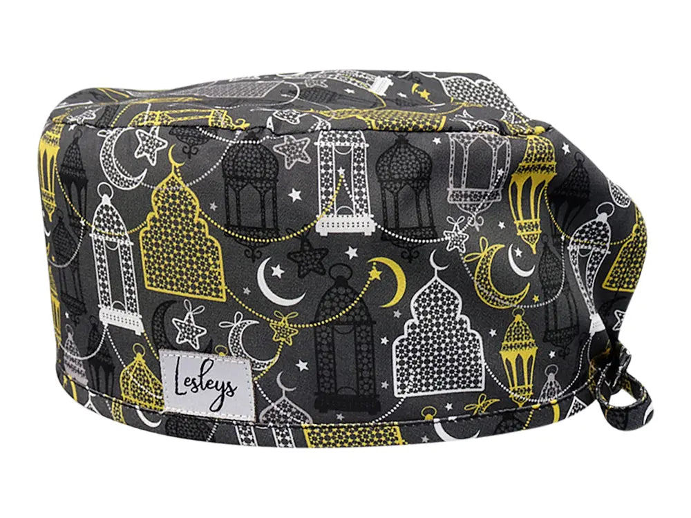 Stoff OP Haube aus Baumwolle Kursi. Bunte OP Mütze für Damen und Herren