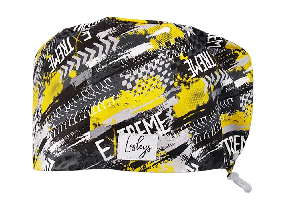 Stoff OP Haube aus Baumwolle Extreme. Bunte OP Mütze für Damen und Herren