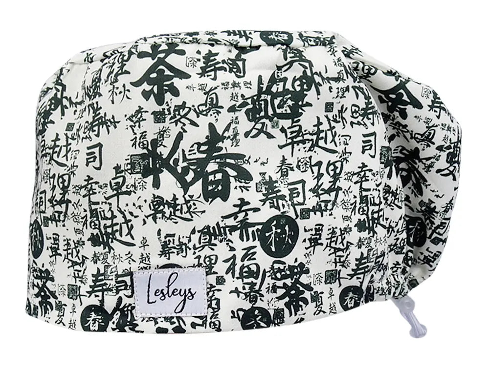 Stoff OP Haube aus Baumwolle Japanisch. Bunte OP Mütze für Damen und Herren
