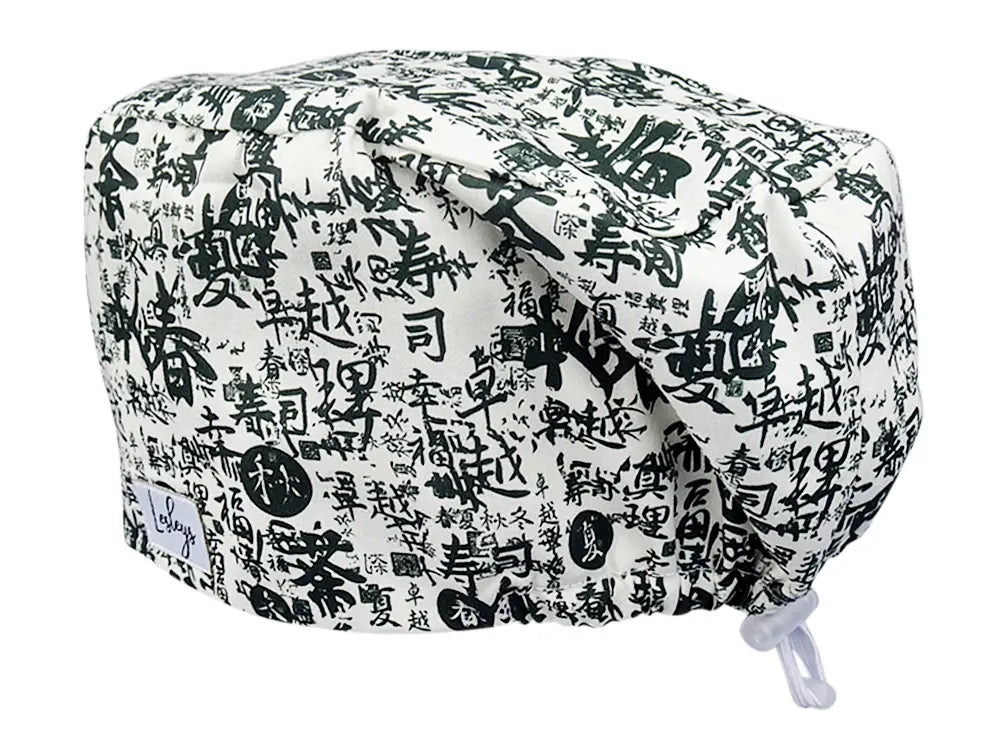 Stoff OP Haube aus Baumwolle Japanisch. Bunte OP Mütze für Damen und Herren