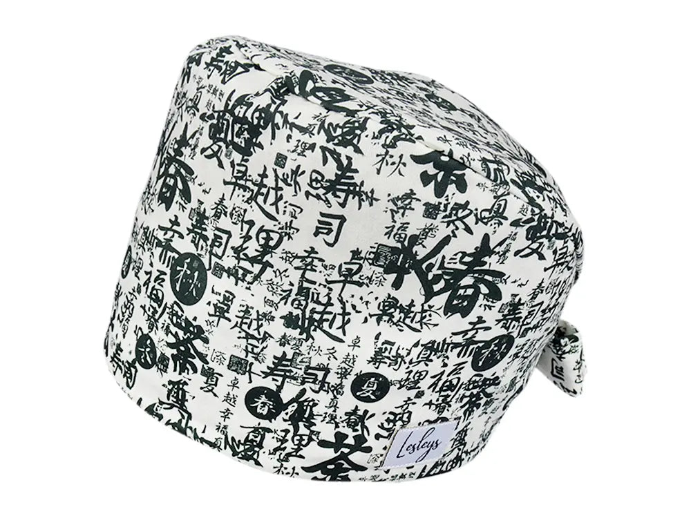 Stoff OP Haube aus Baumwolle Japanisch. Bunte OP Mütze für Damen und Herren