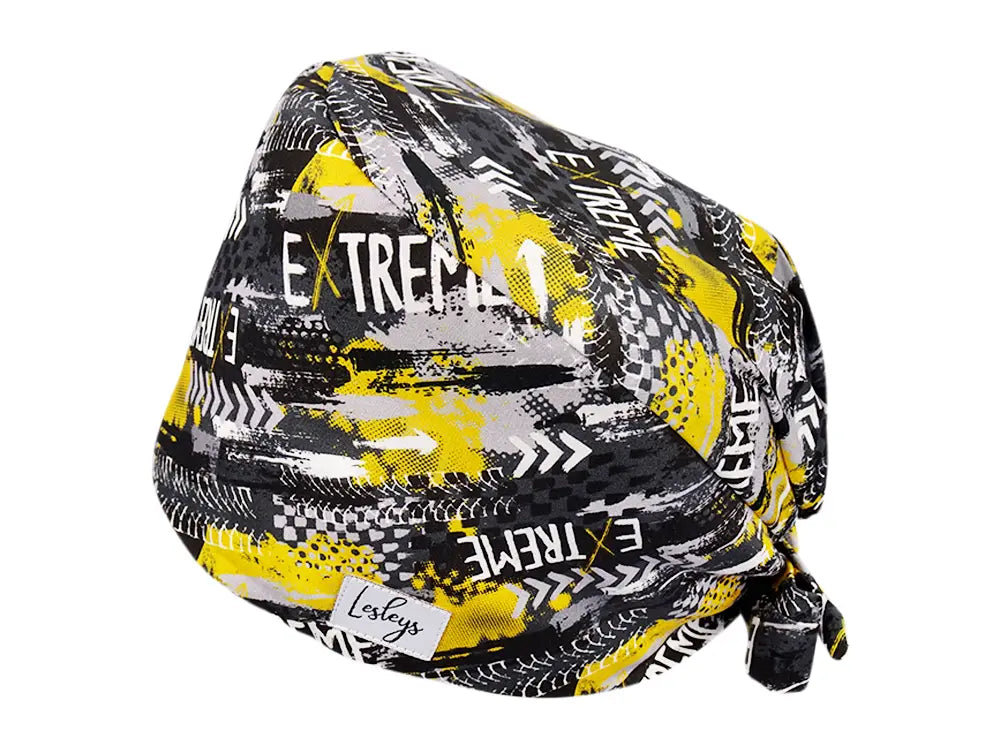 Stoff OP Haube aus Baumwolle Extreme. Bunte OP Mütze für Damen und Herren