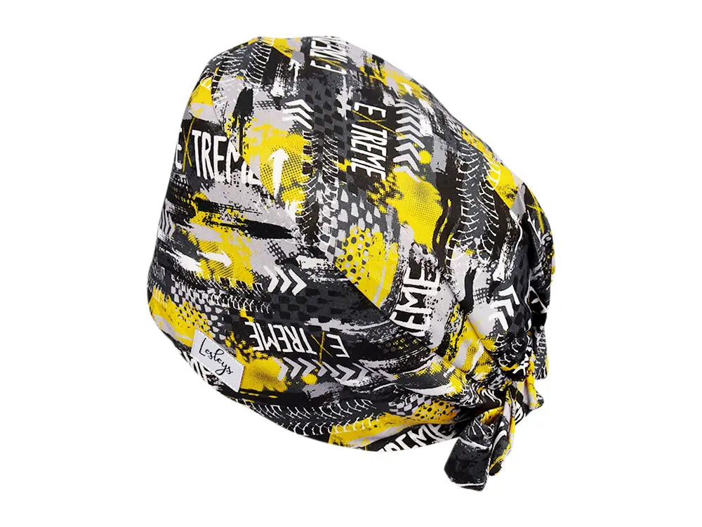 Stoff OP Haube aus Baumwolle Extreme. Bunte OP Mütze für Damen und Herren