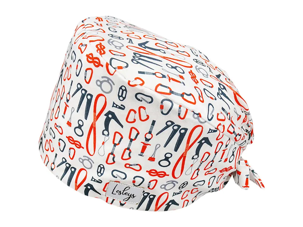 Stoff OP Haube aus Baumwolle Kletterausrüstung. Bunte OP Mütze für Damen und Herren