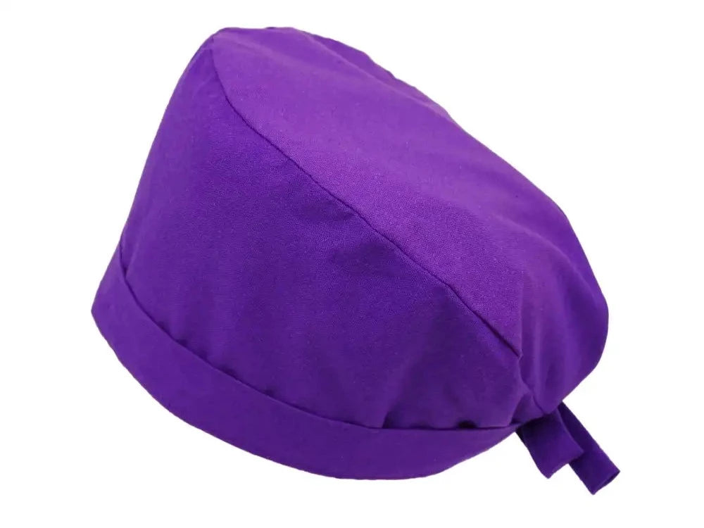 Lesleys OP-Haube für lange Haare Amethystlila - Stoff OP-Haube aus 100% Baumwolle