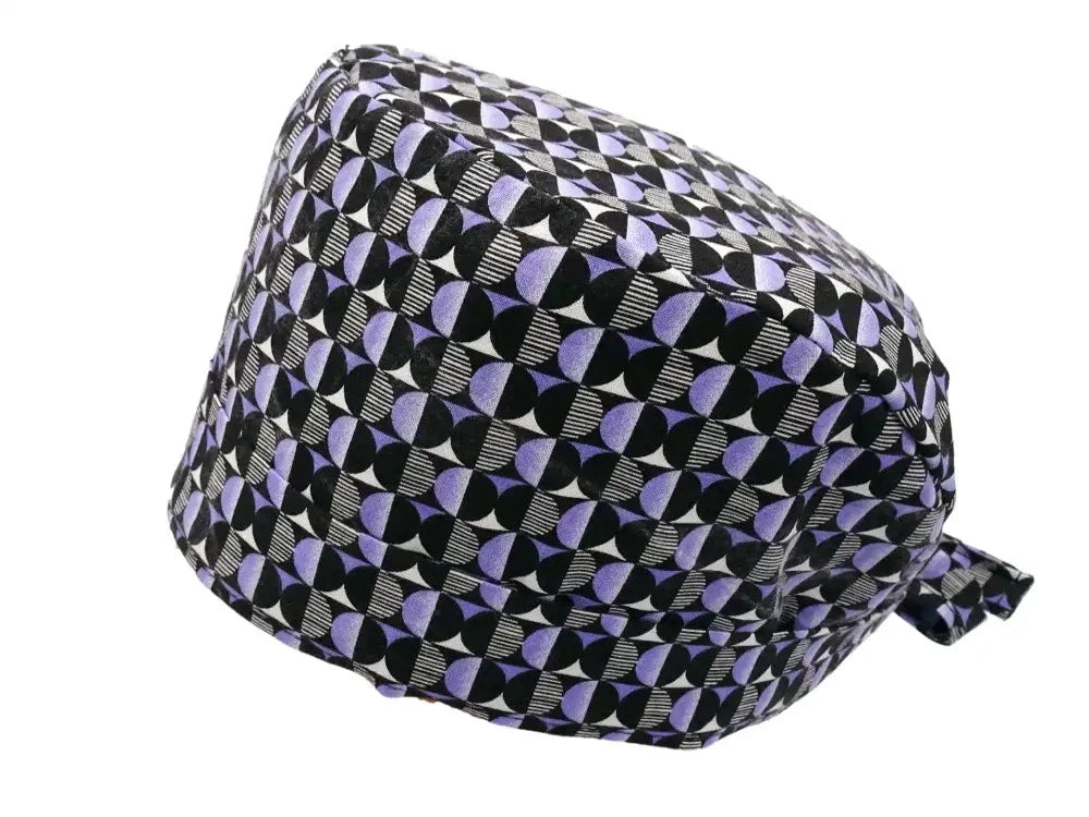 Lesleys OP-Haube für lange Haare Retro - Stoff OP-Haube aus 100% Baumwolle