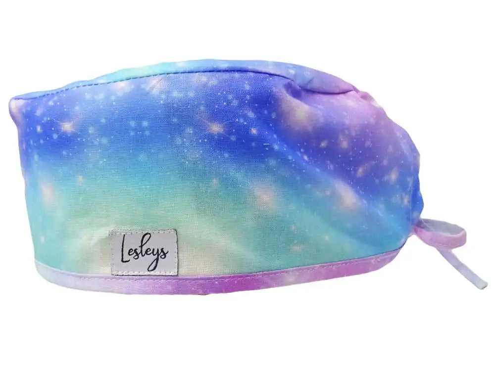 Stoff OP-Haube Pink Space aus Baumwolle - Kurze Haare