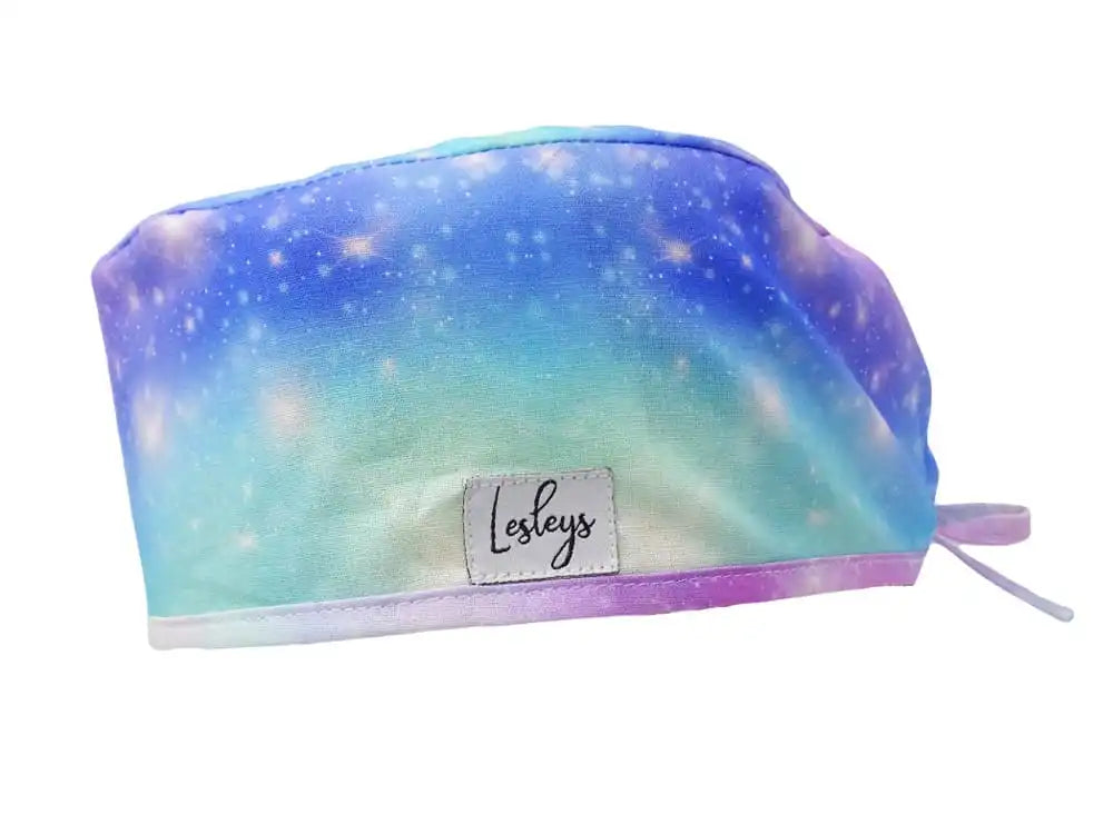 Stoff OP-Haube Pink Space aus Baumwolle - Kurze Haare