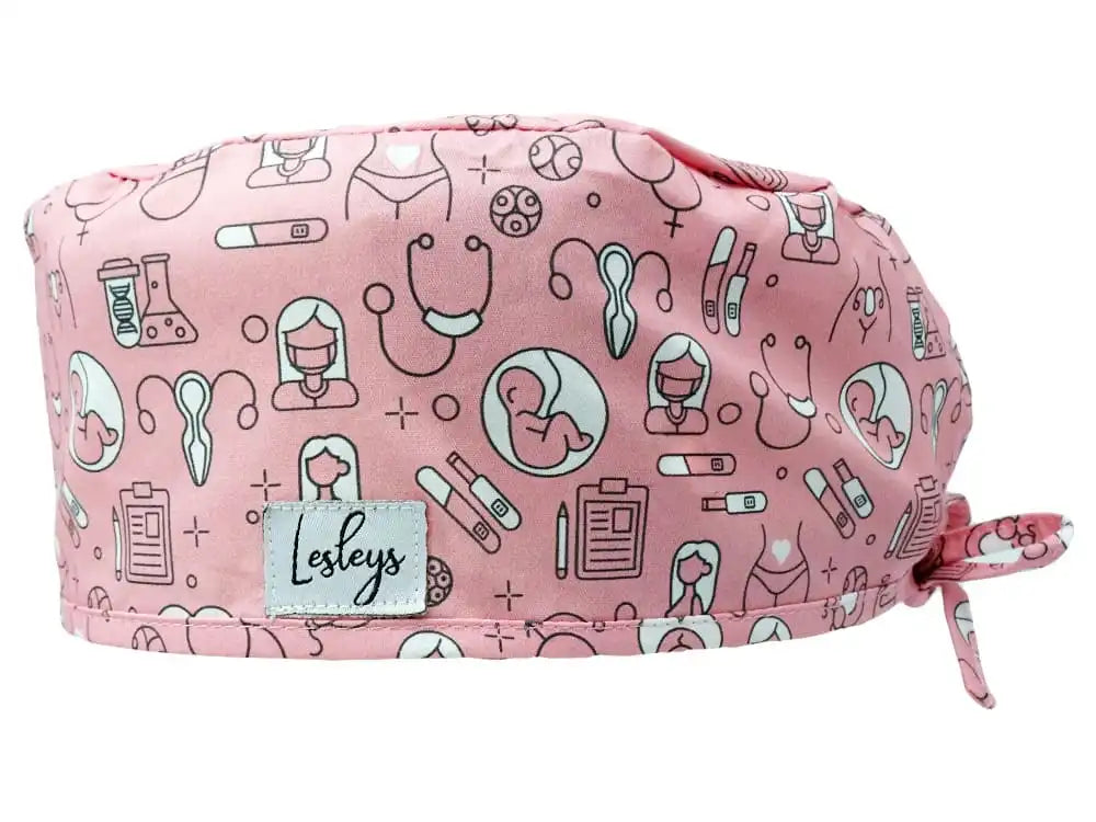 Stoff OP-Haube Geburtshilfe aus Baumwolle - Kurze Haare