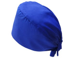 Stoff OP-Haube Bandana Saphirblau aus Baumwolle