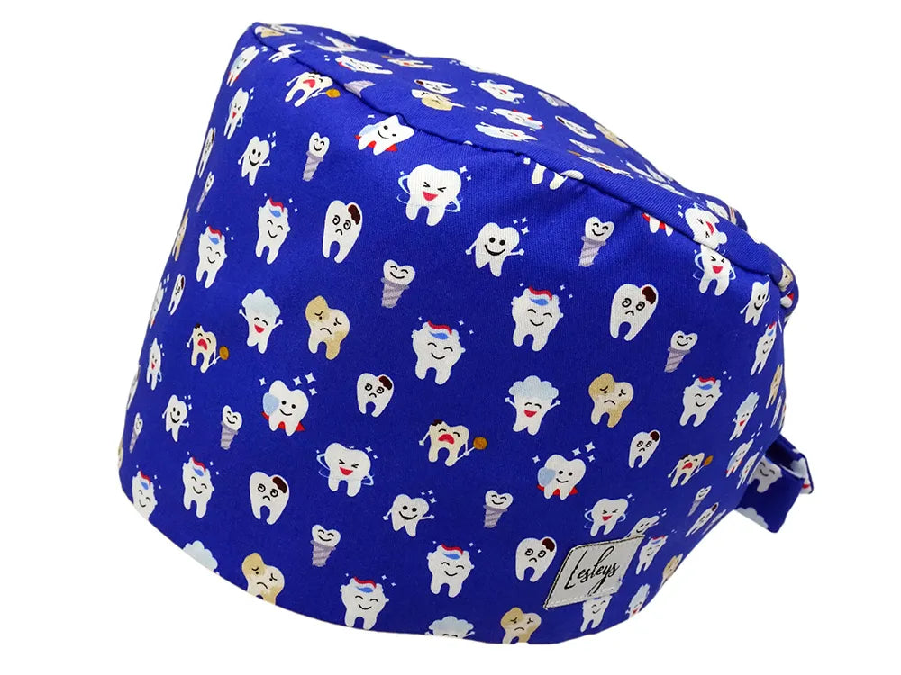 Bandana Stoff OP-Haube Zahnhelden für kurze Haare aus Baumwolle - Lesleys
