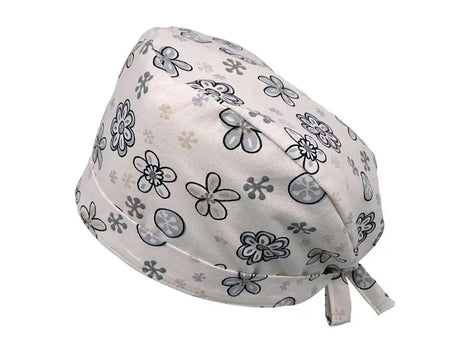 Lesleys OP-Haube für lange Haare Butterblume - Stoff OP-Haube aus 100% Baumwolle