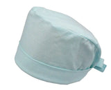 Anpassbare OP Haube Melange - Hellblau