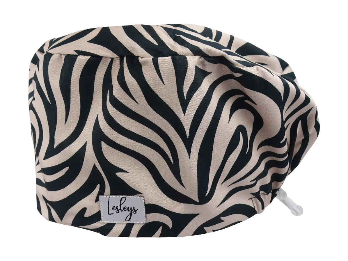 Waves Noir - Stoff OP-Haube für langes Haar