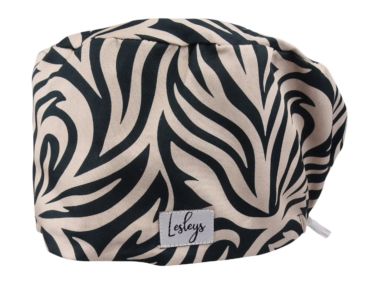 Waves Noir - Stoff OP-Haube für langes Haar