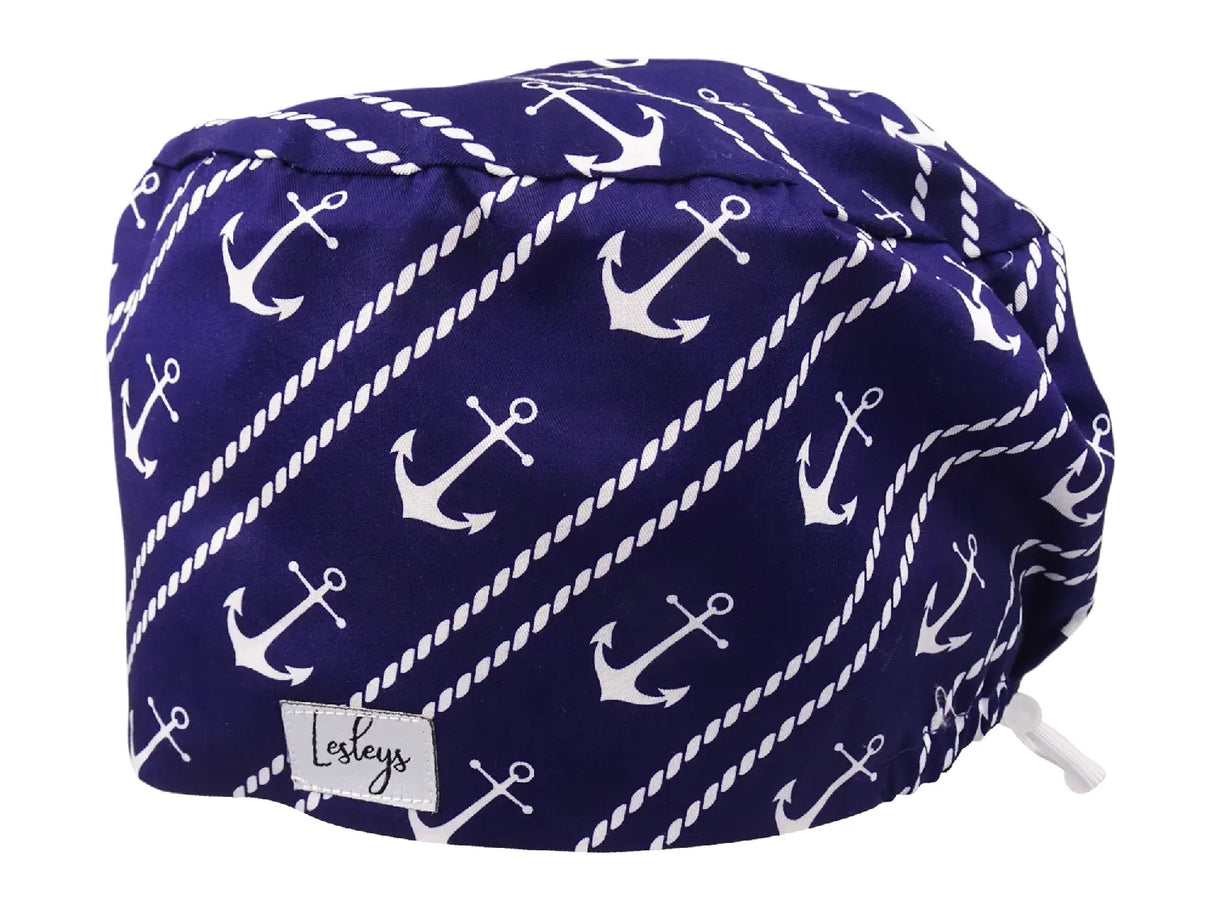 Anker - Stoff OP-Haube für langes Haar