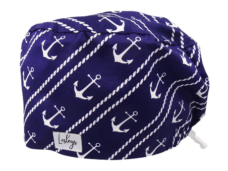 Anker - Stoff OP-Haube für langes Haar