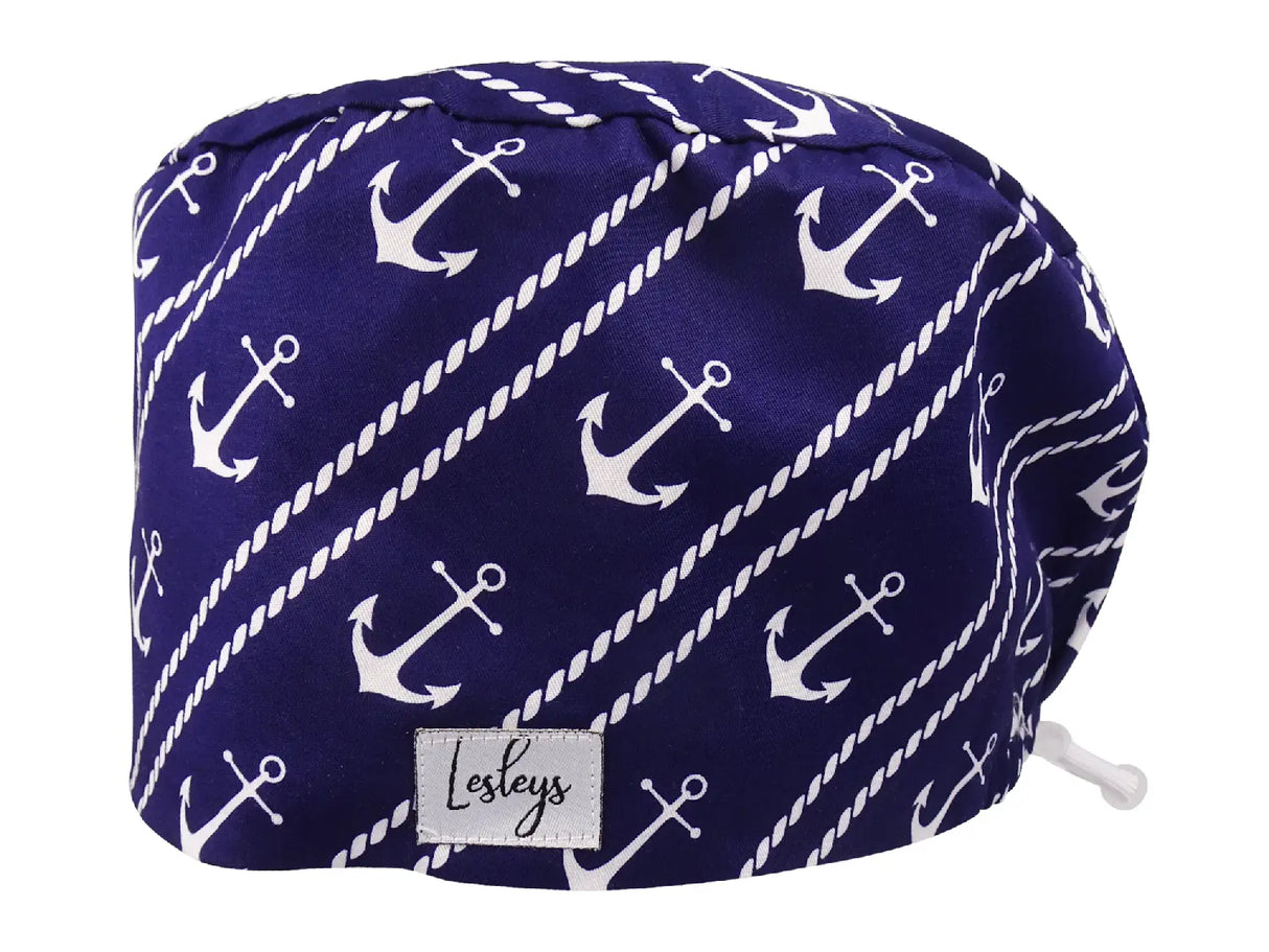 Anker - Stoff OP-Haube für langes Haar