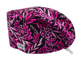 Pink Bloom - Stoff OP-Haube für langes Haar