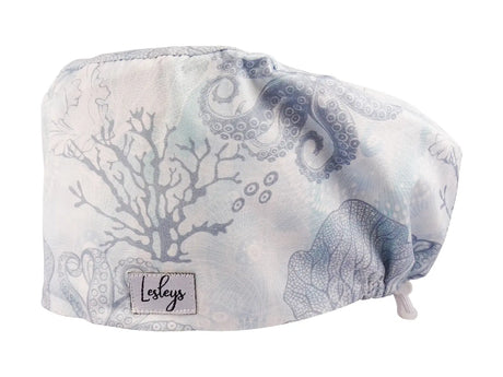 Oktopus - Stoff OP-Haube für langes Haar