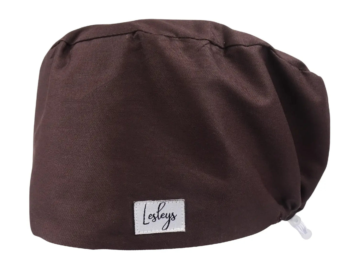 Pietersit Braun - Stoff OP-Haube für langes Haar