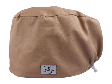 Titanite Braun - Stoff OP-Haube für langes Haar