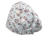 Stoff OP Haube aus Baumwolle Kittycorn. Bunte OP Muetze fuer Damen und Herren