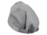 Stoff OP Haube aus Baumwolle Mondsteingrau. Bunte OP Muetze fuer Damen und Herren