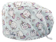 Stoff OP Haube aus Baumwolle Kittycorn. Bunte OP Muetze fuer Damen und Herren