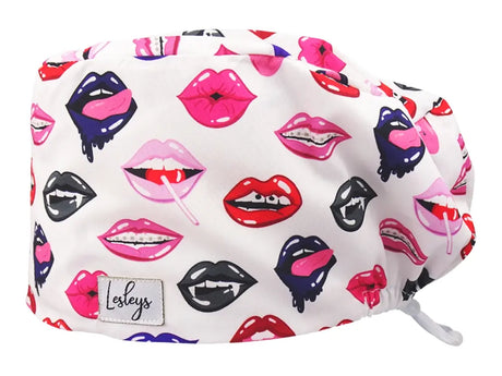 Komfort OP Haube Lips - OP-Haube aus Stoff für lange Haare