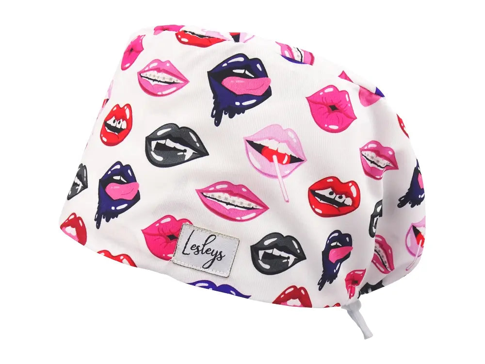 Komfort OP Haube Lips - OP-Haube aus Stoff für lange Haare