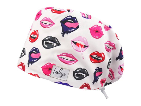 Komfort OP Haube Lips - OP-Haube aus Stoff für lange Haare