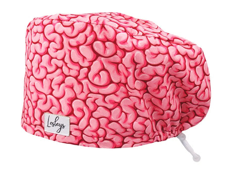 Komfort OP Haube Hirnwindungen - OP-Haube aus Stoff für lange Haare