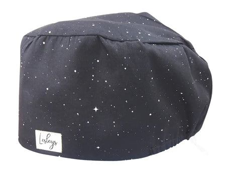Komfort OP Haube Dark Space - OP-Haube aus Stoff für lange Haare