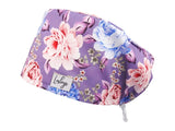 Komfort OP Haube Glücksblumen - OP-Haube aus Stoff für lange Haare