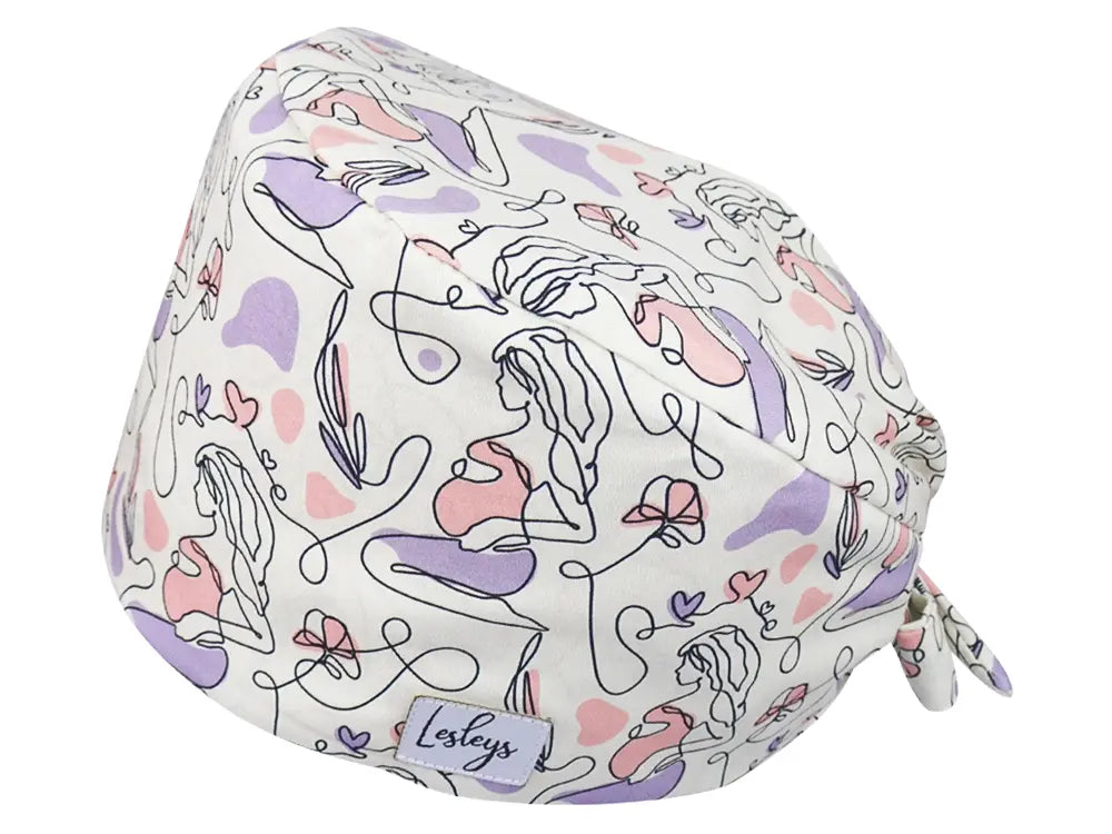Bandana OP-Haube Werdende Mama - Bunte OP-Mütze für die Zahnarztpraxis