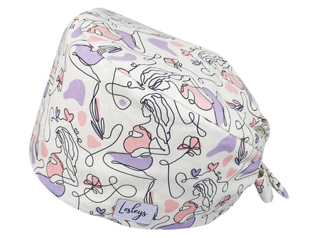 Bandana OP-Haube Werdende Mama - Bunte OP-Mütze für die Zahnarztpraxis