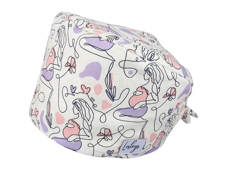 Bandana OP-Haube Werdende Mama - Bunte OP-Mütze für die Zahnarztpraxis