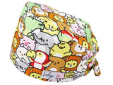 Bandana OP-Haube Fluffy - Bunte OP-Mütze für die Zahnarztpraxis