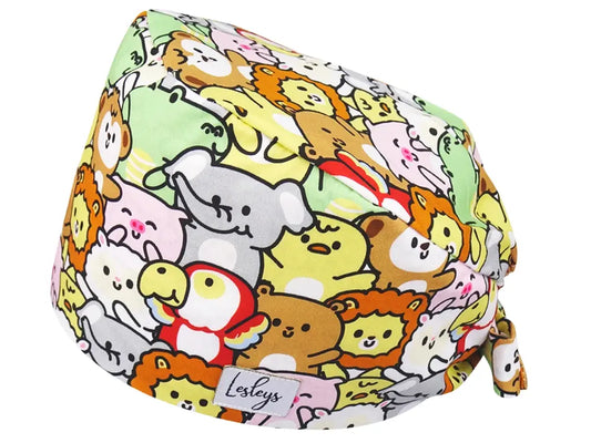 Bandana OP-Haube Fluffy - Bunte OP-Mütze für die Zahnarztpraxis