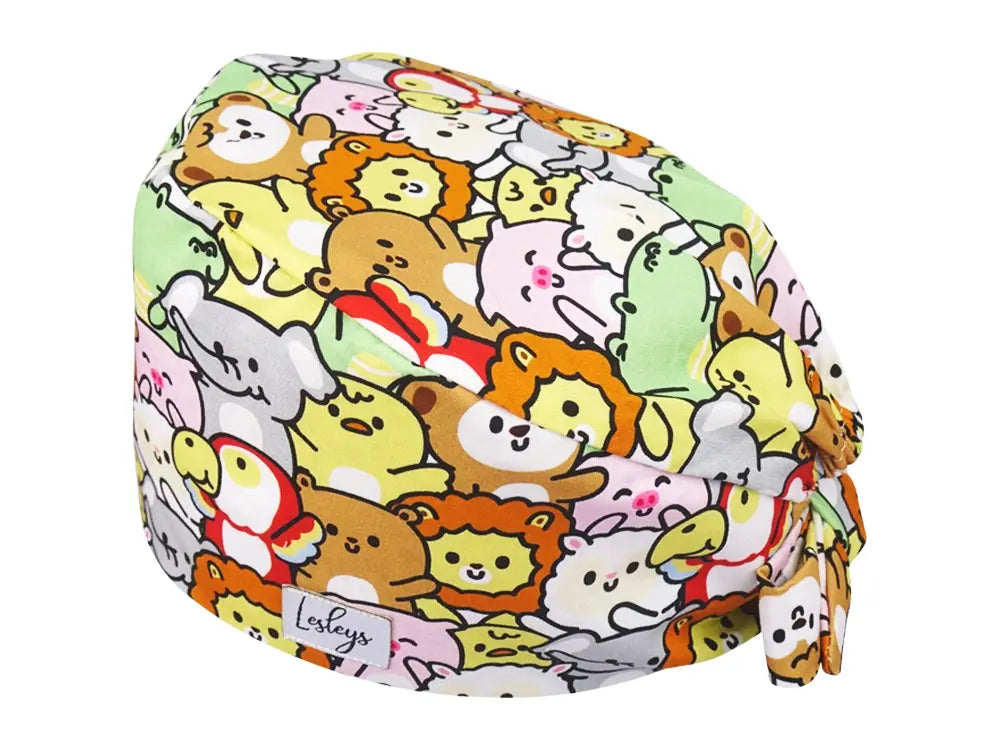Bandana OP-Haube Fluffy - Bunte OP-Mütze für die Zahnarztpraxis