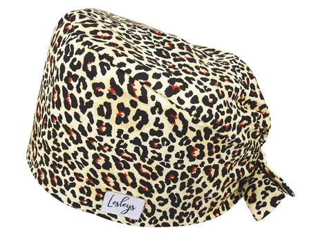 Bandana OP-Haube Leopard - Bunte OP-Mütze für die Zahnarztpraxis