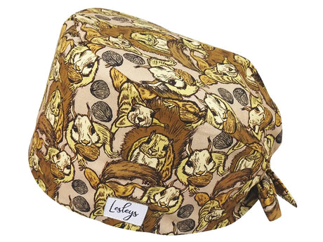 Bandana OP-Haube Eichhörnchen - Bunte OP-Mütze für die Zahnarztpraxis