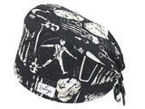 Bandana OP-Haube Frakturen - Bunte OP-Mütze für die Zahnarztpraxis