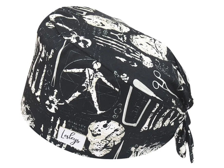 Bandana OP-Haube Frakturen - Bunte OP-Mütze für die Zahnarztpraxis