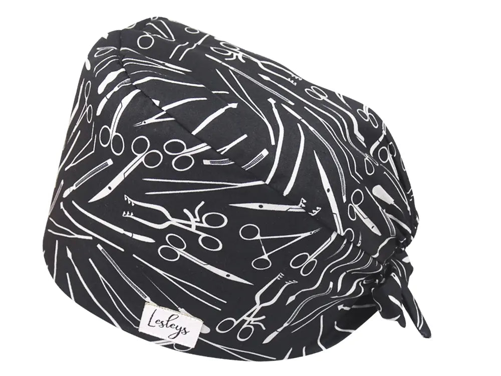 Bandana OP-Haube Besteck - Bunte OP-Mütze für die Zahnarztpraxis