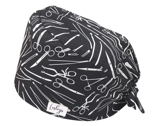 Bandana OP-Haube Besteck - Bunte OP-Mütze für die Zahnarztpraxis