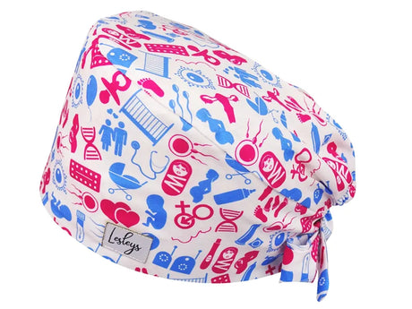 Bandana OP-Haube Fekundation - Bunte OP-Mütze für die Zahnarztpraxis