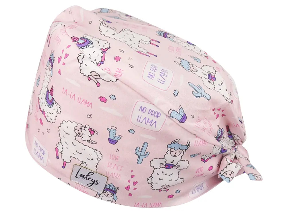 Bandana OP-Haube La La Lama - Bunte OP-Mütze für die Zahnarztpraxis
