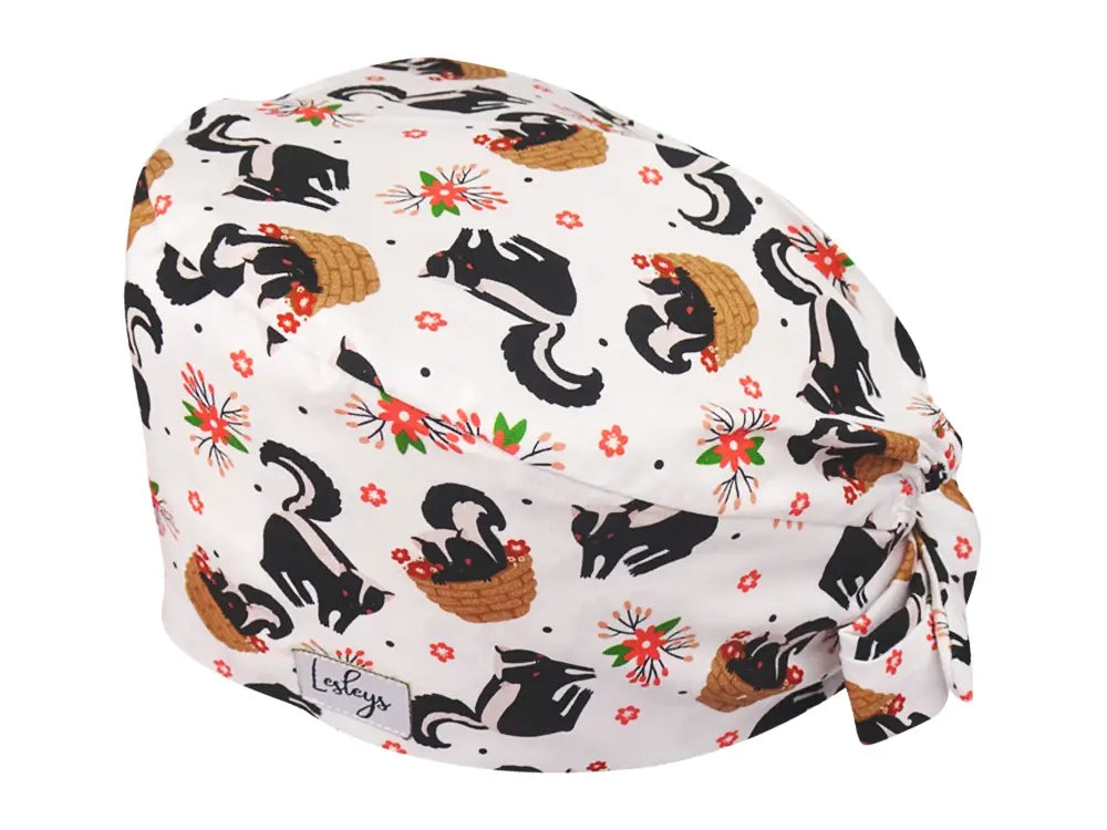 Bandana OP-Haube Stinktierchen - Bunte OP-Mütze für die Zahnarztpraxis